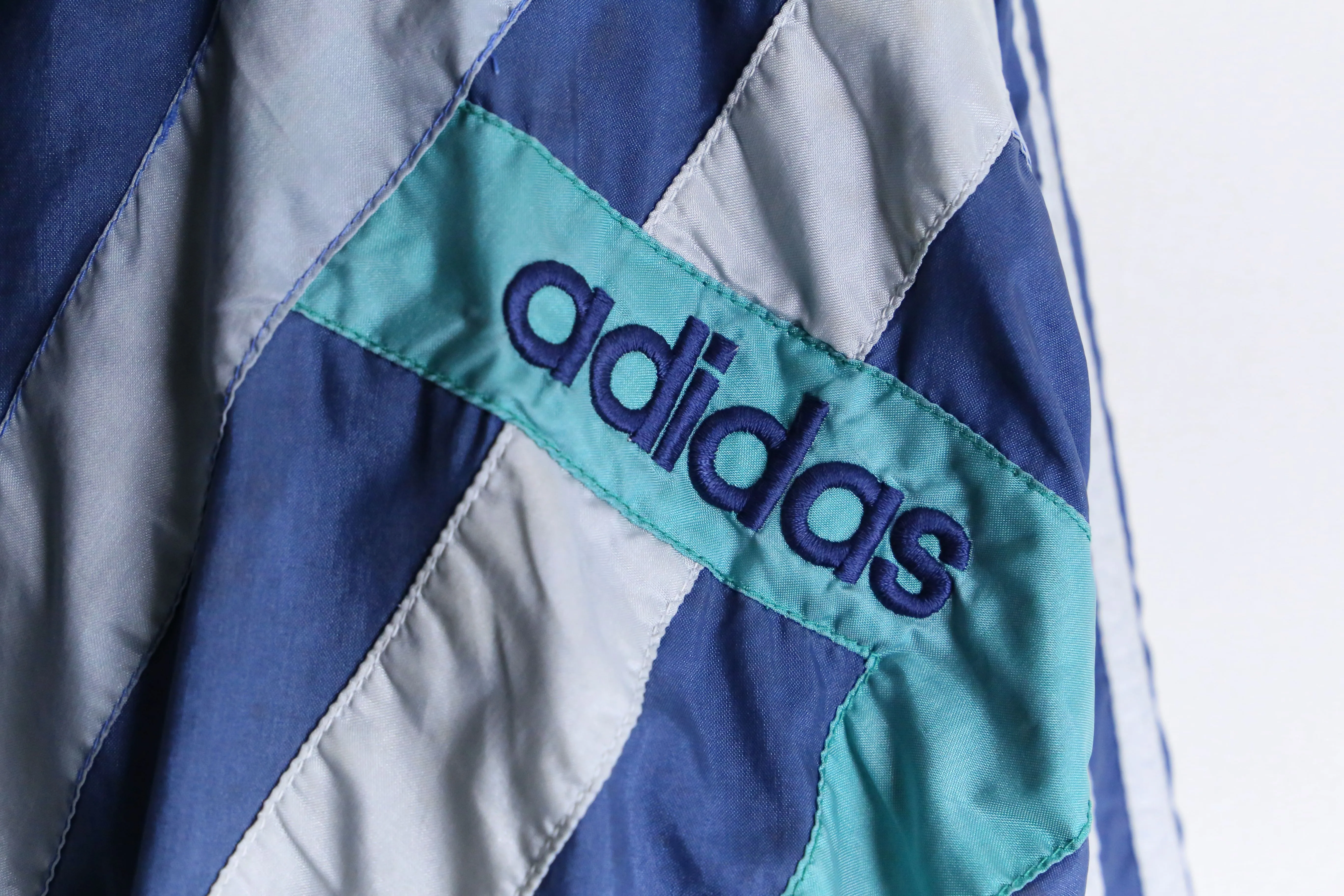 80’s "adidas" blue zip up track jacket