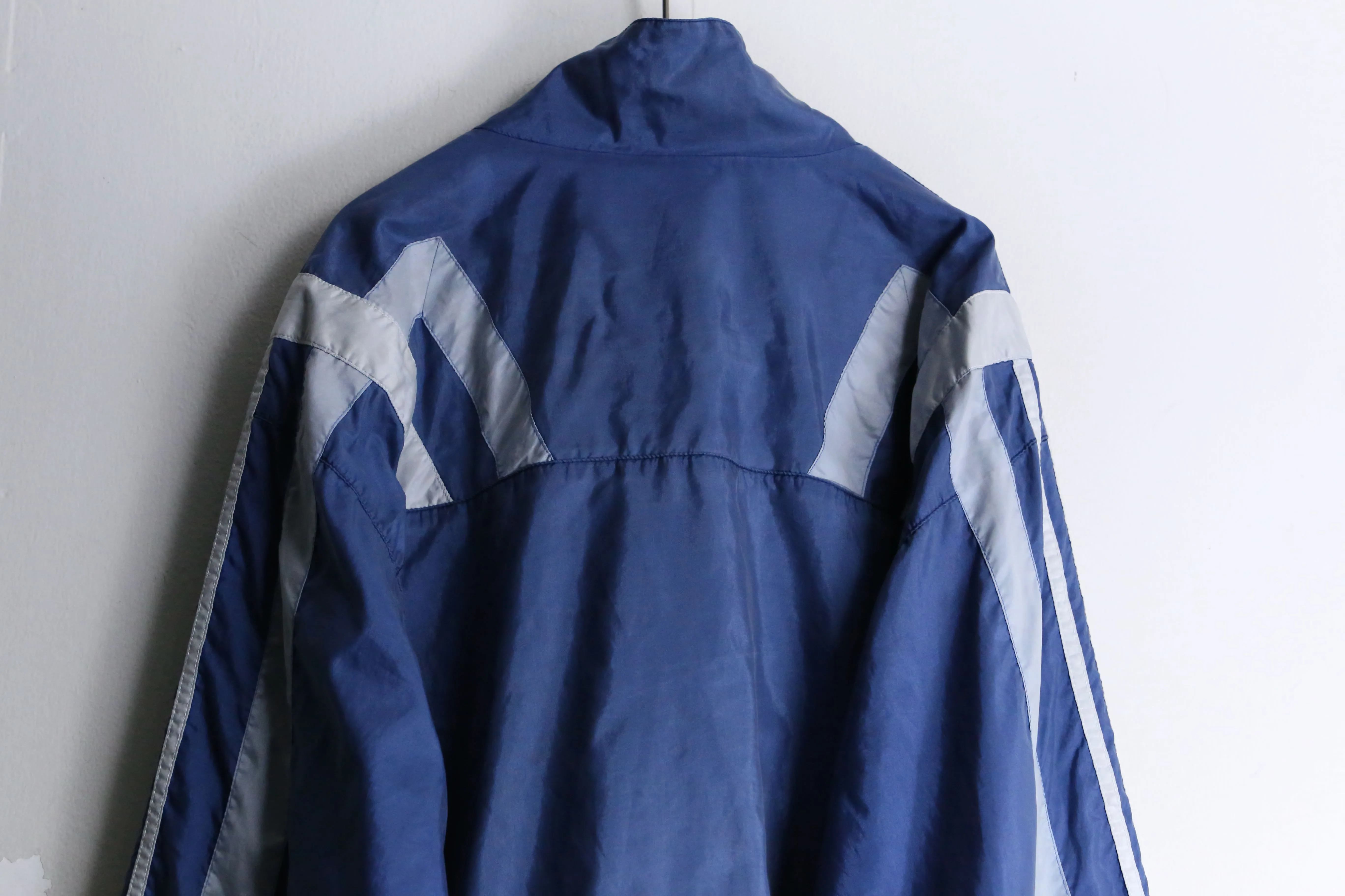 80’s "adidas" blue zip up track jacket