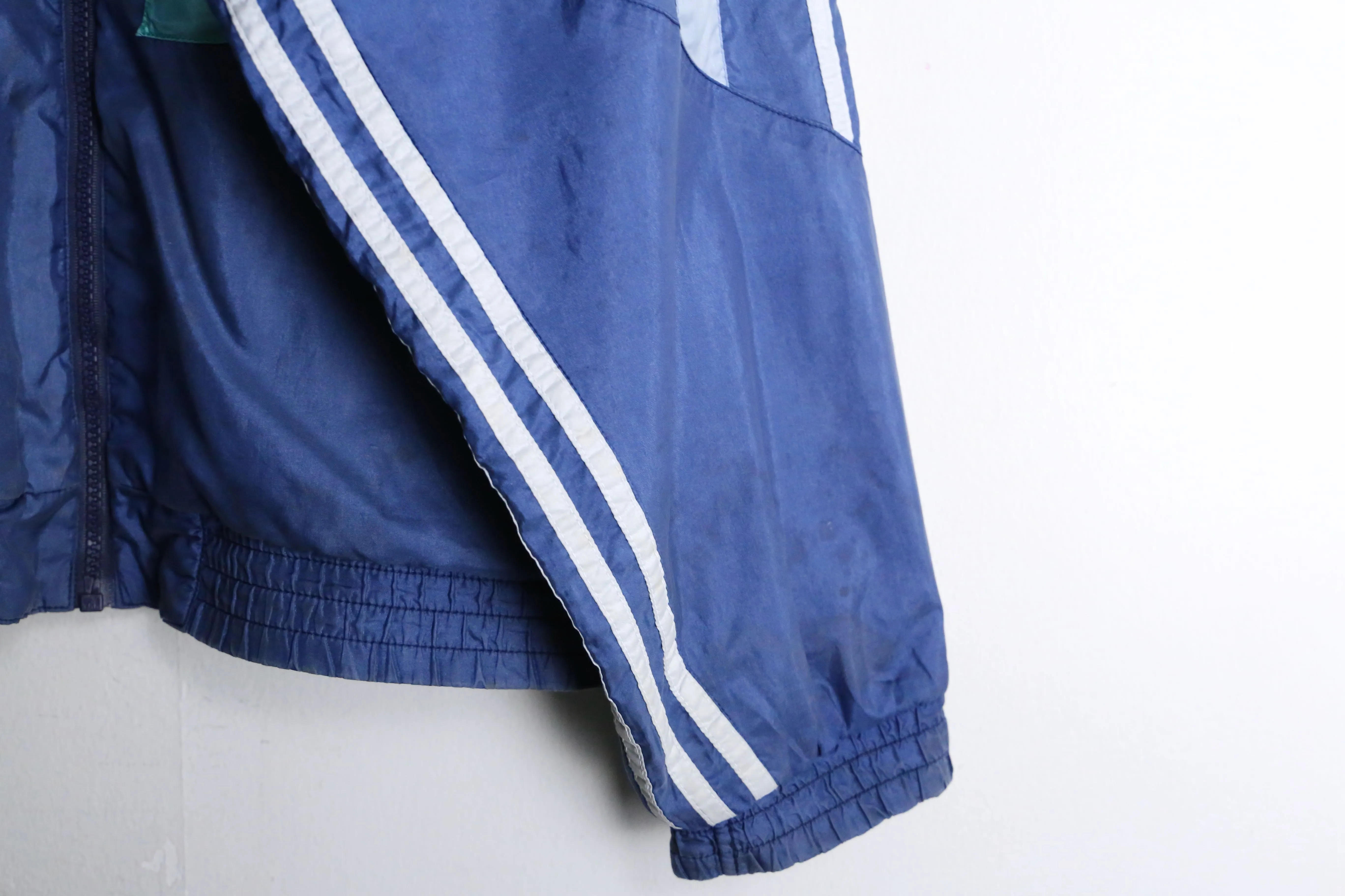 80’s "adidas" blue zip up track jacket