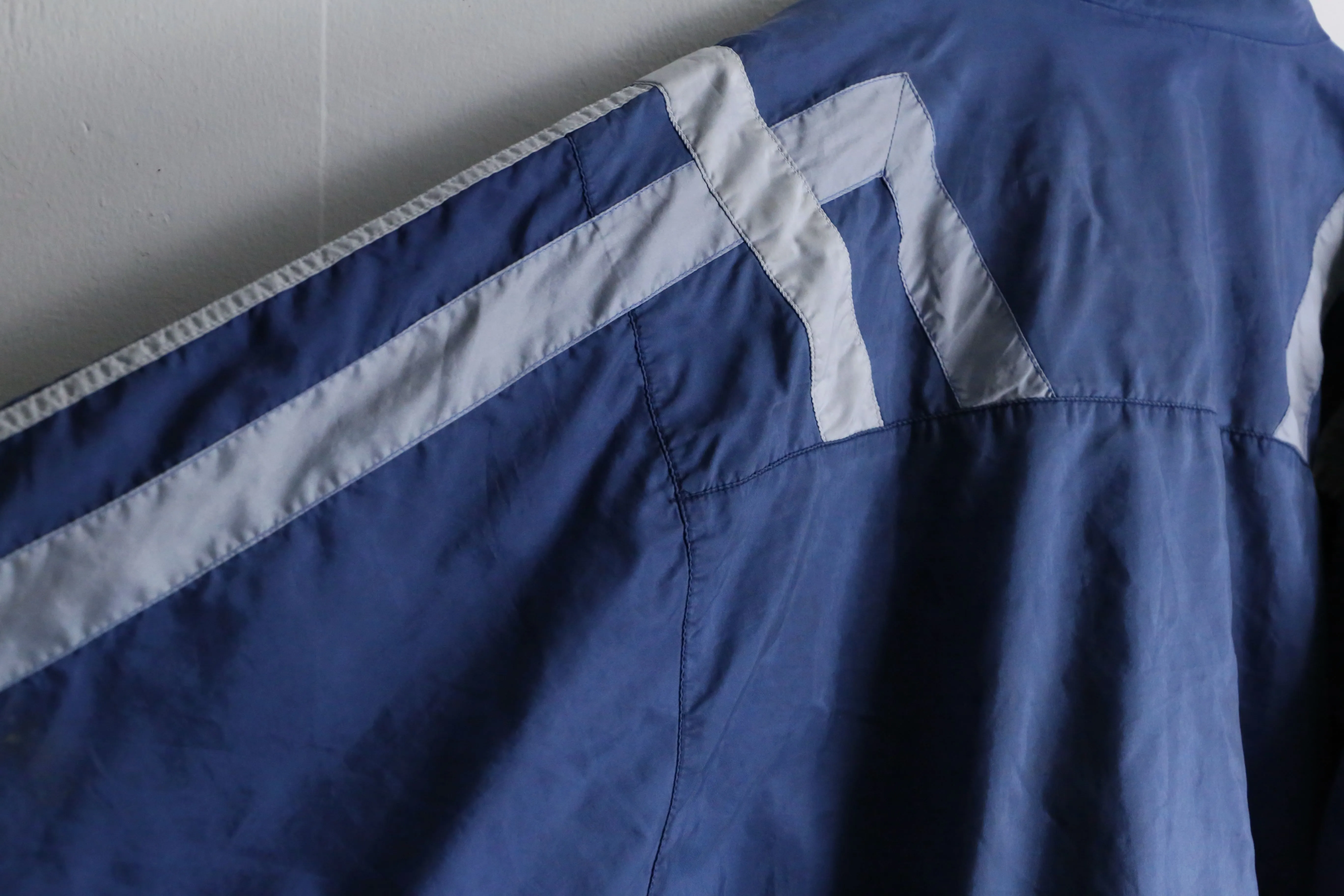 80’s "adidas" blue zip up track jacket