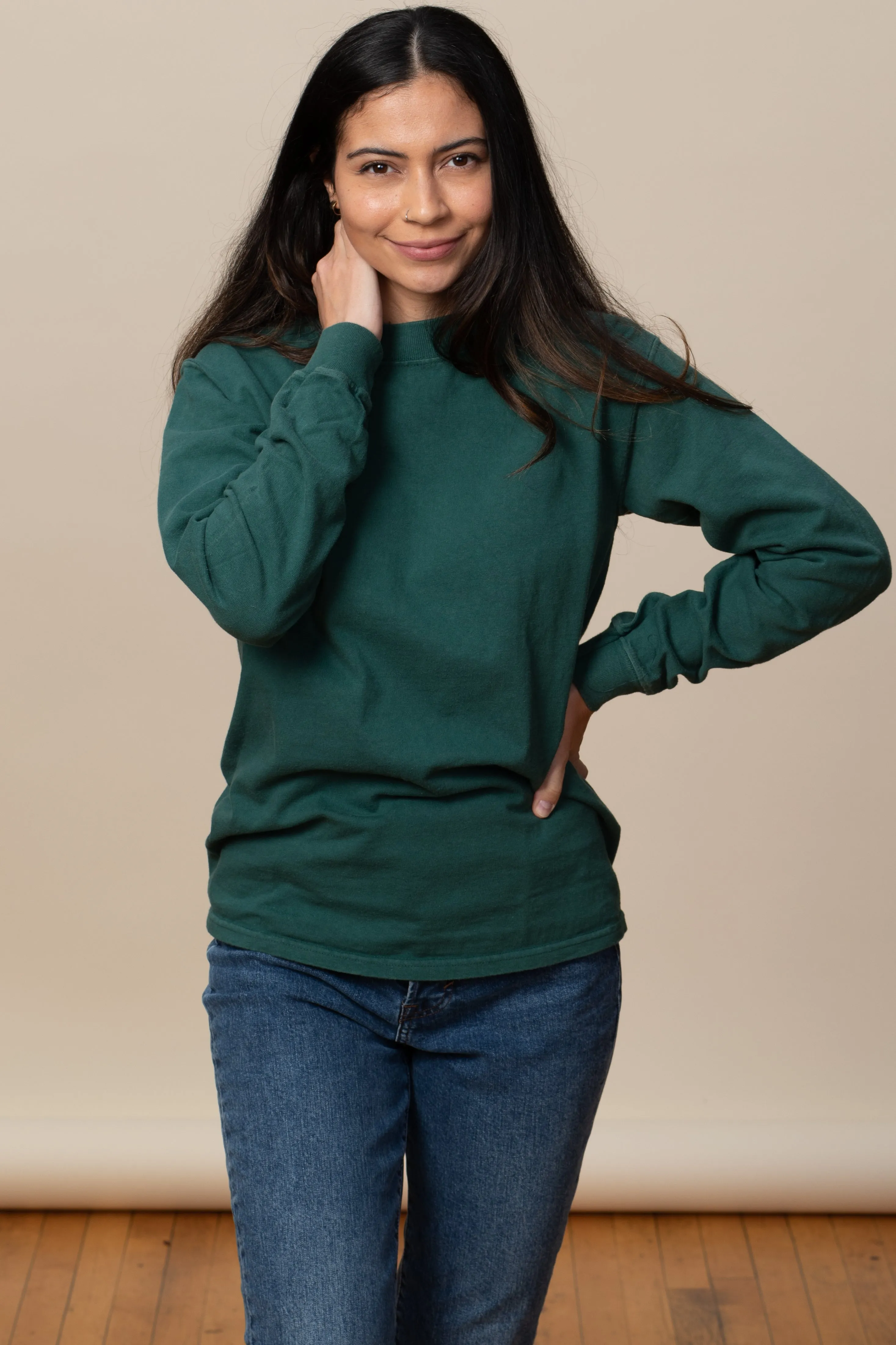 Adult Long Sleeve Crew Neck Classic Fit