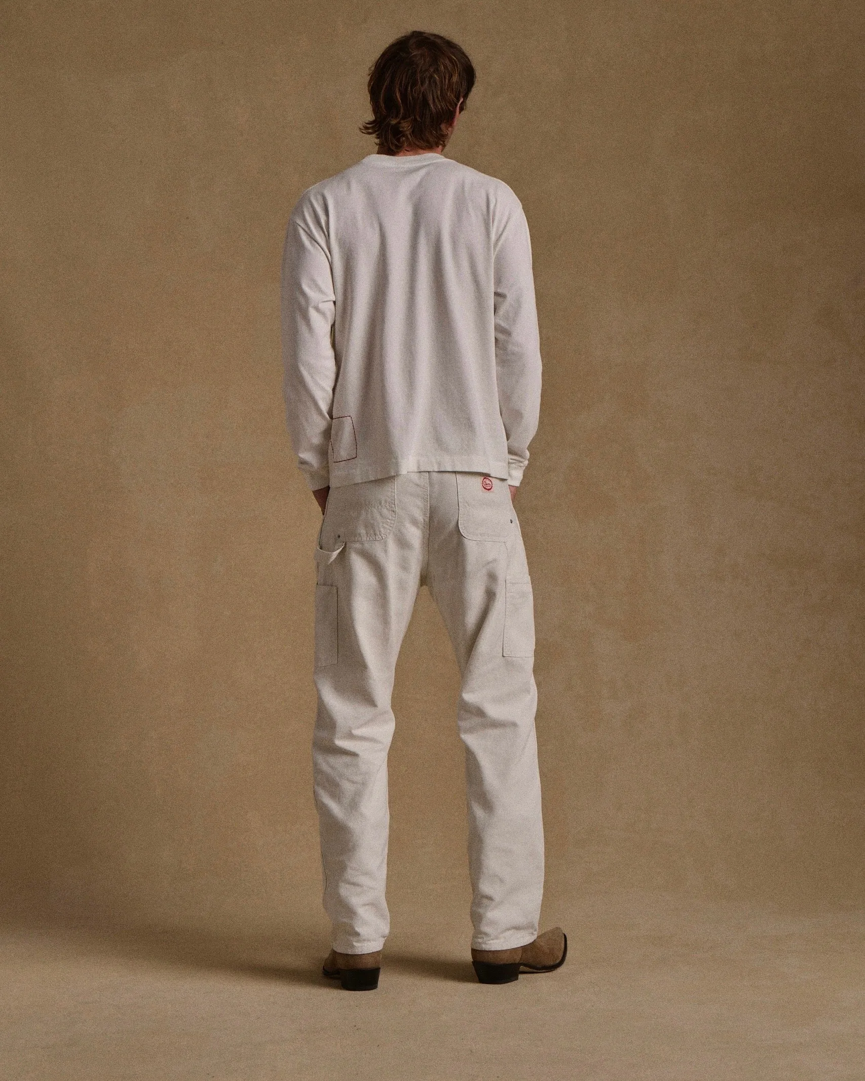 American Classic Pocket L/S T-Shirt (White)