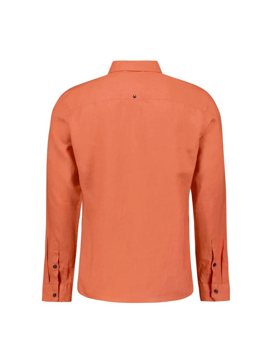 Classic Linen Shirt: Melon