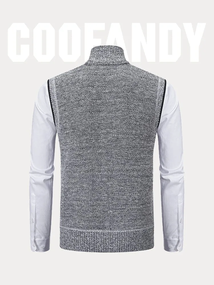 Classic Turtleneck Zipper Sweater Vest