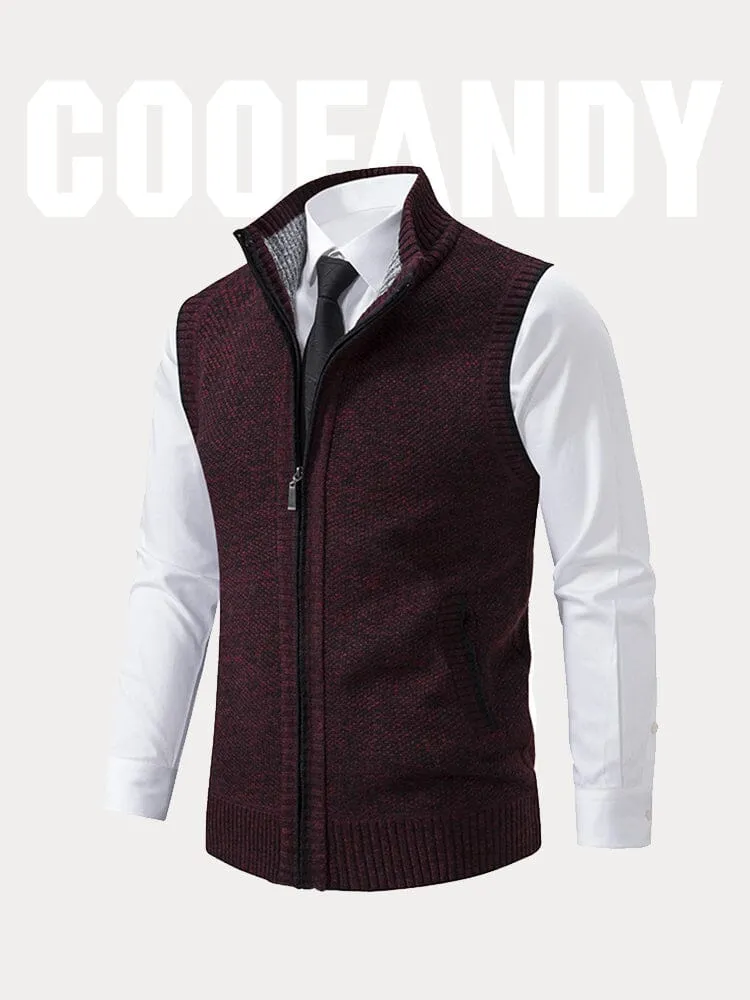 Classic Turtleneck Zipper Sweater Vest