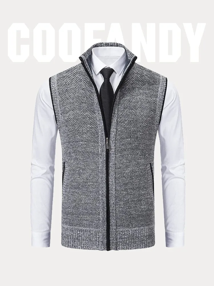 Classic Turtleneck Zipper Sweater Vest