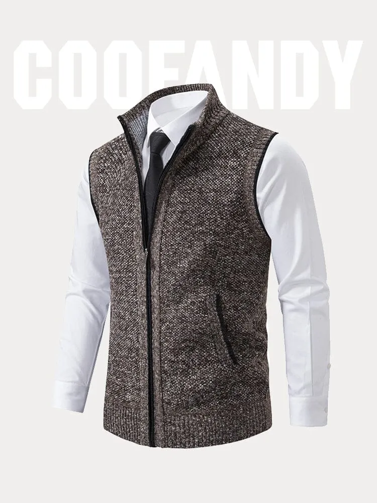 Classic Turtleneck Zipper Sweater Vest