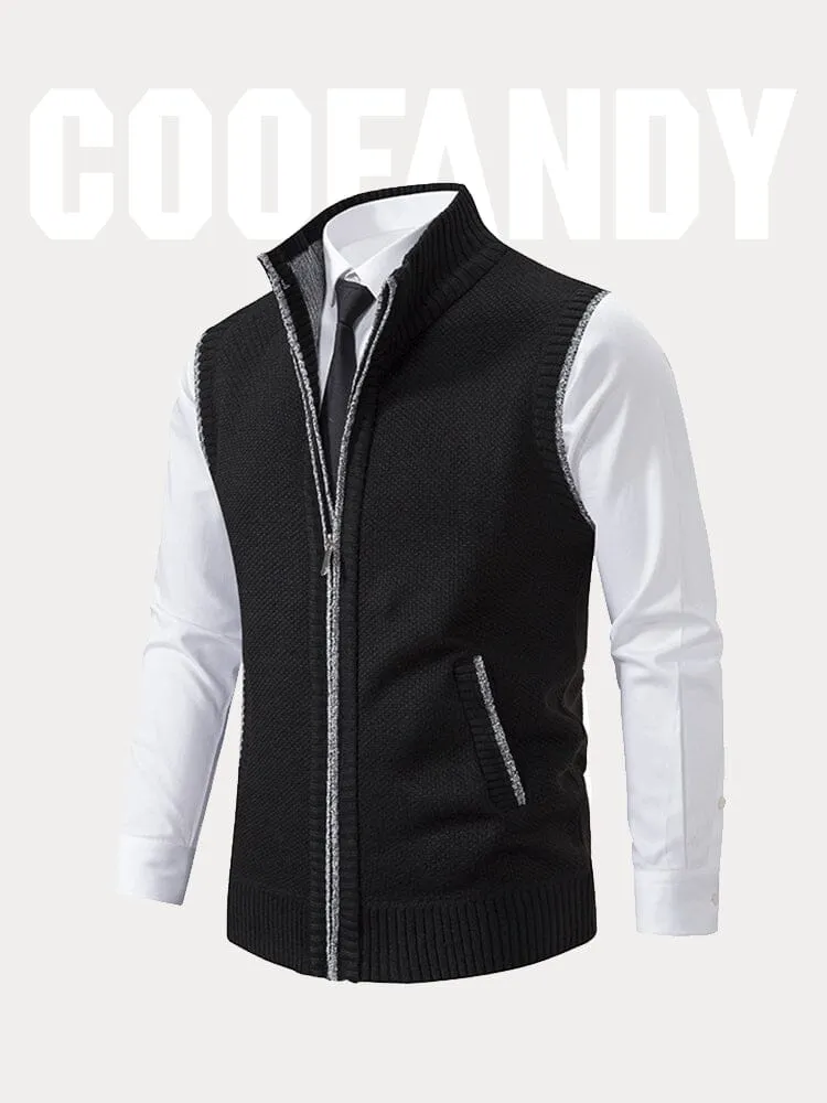 Classic Turtleneck Zipper Sweater Vest