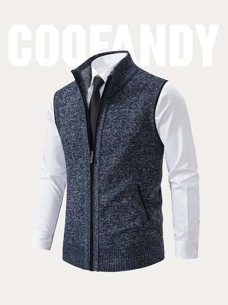 Classic Turtleneck Zipper Sweater Vest
