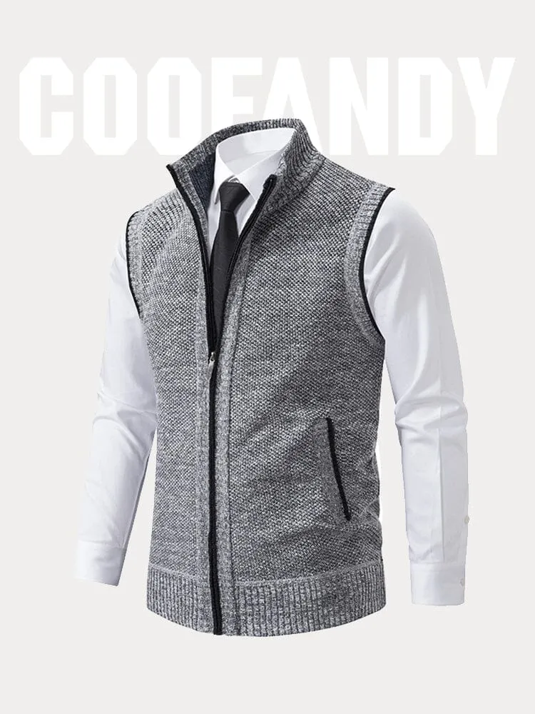 Classic Turtleneck Zipper Sweater Vest