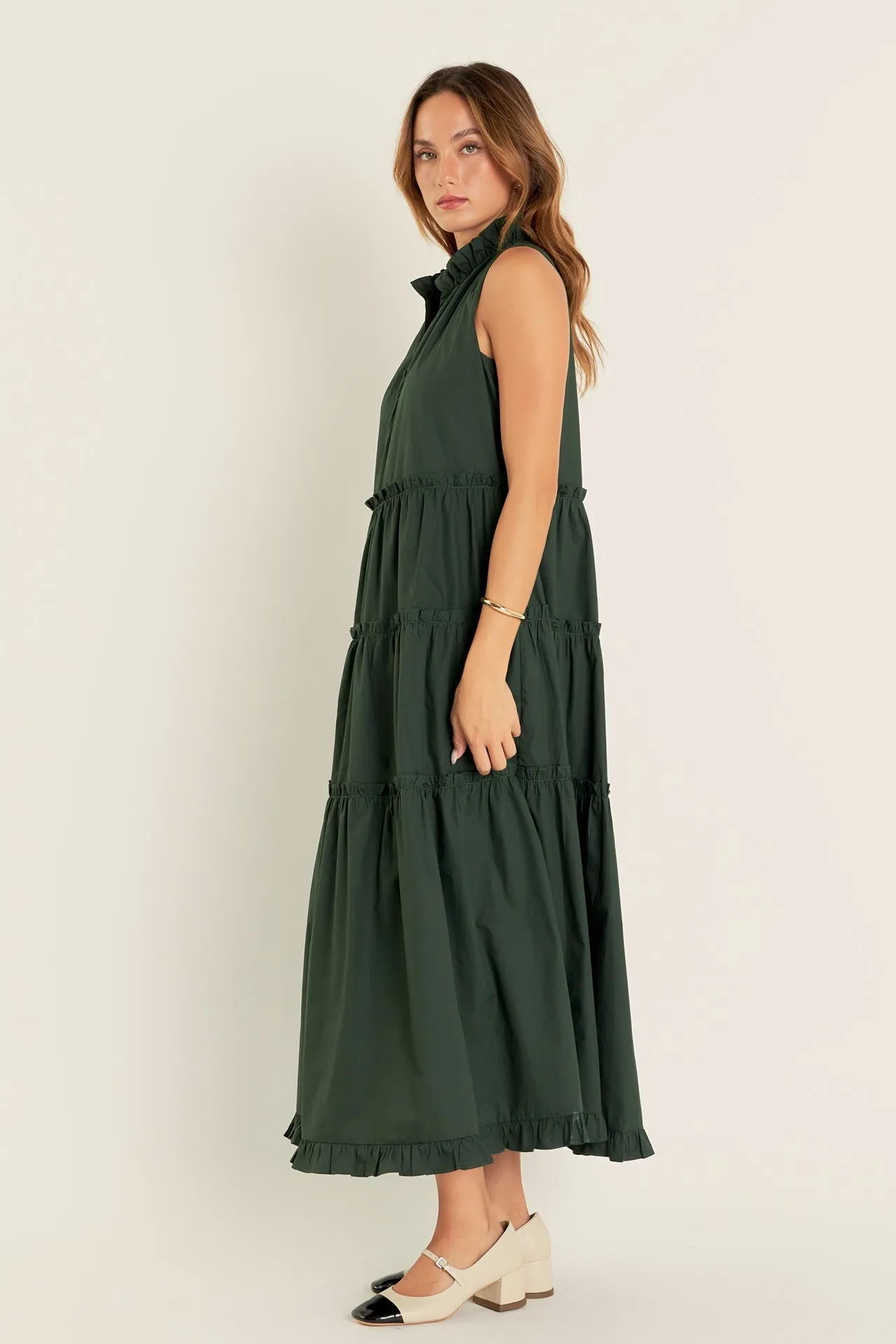 English Factory - Sleeveless Ruffled Maxi Dress