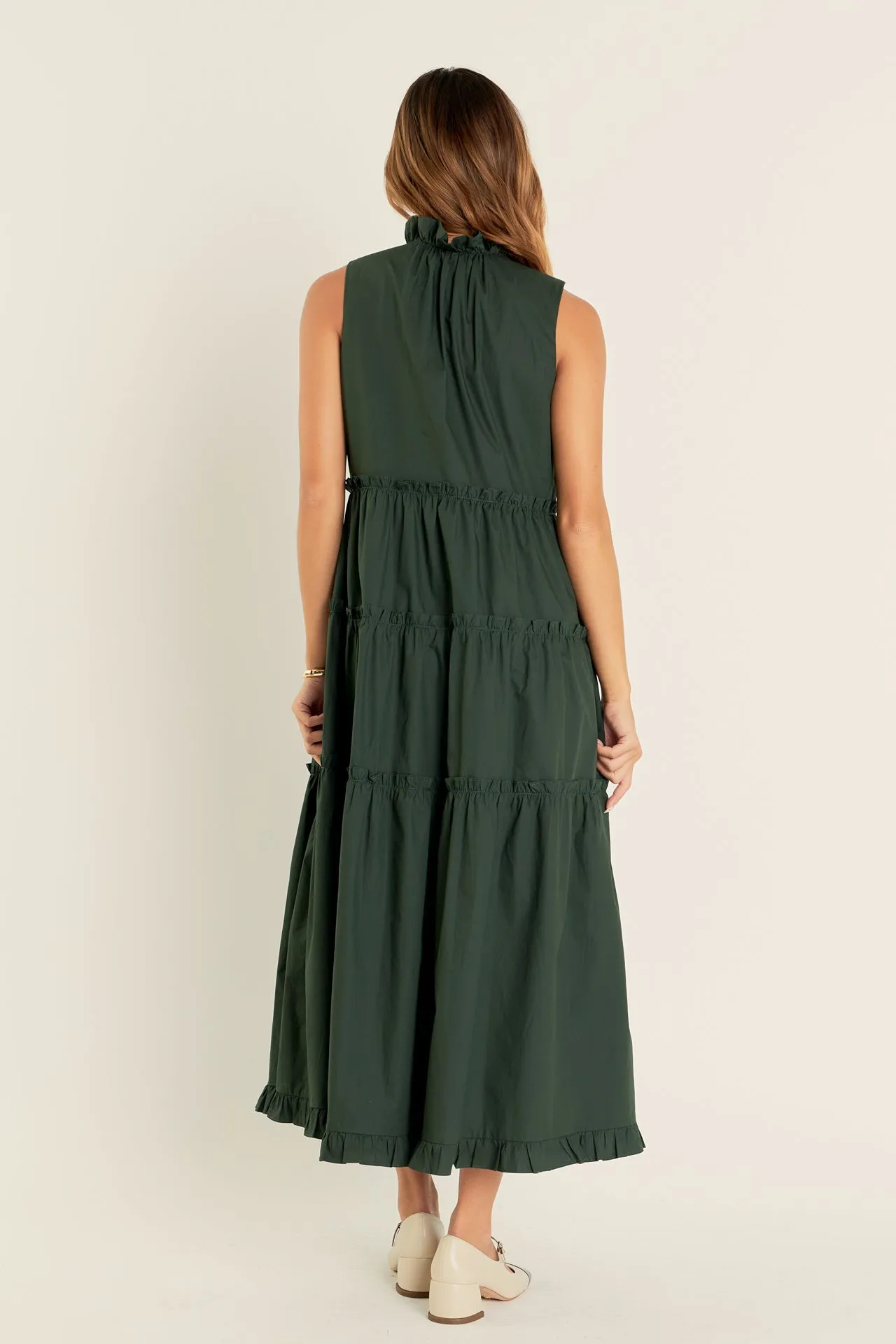 English Factory - Sleeveless Ruffled Maxi Dress