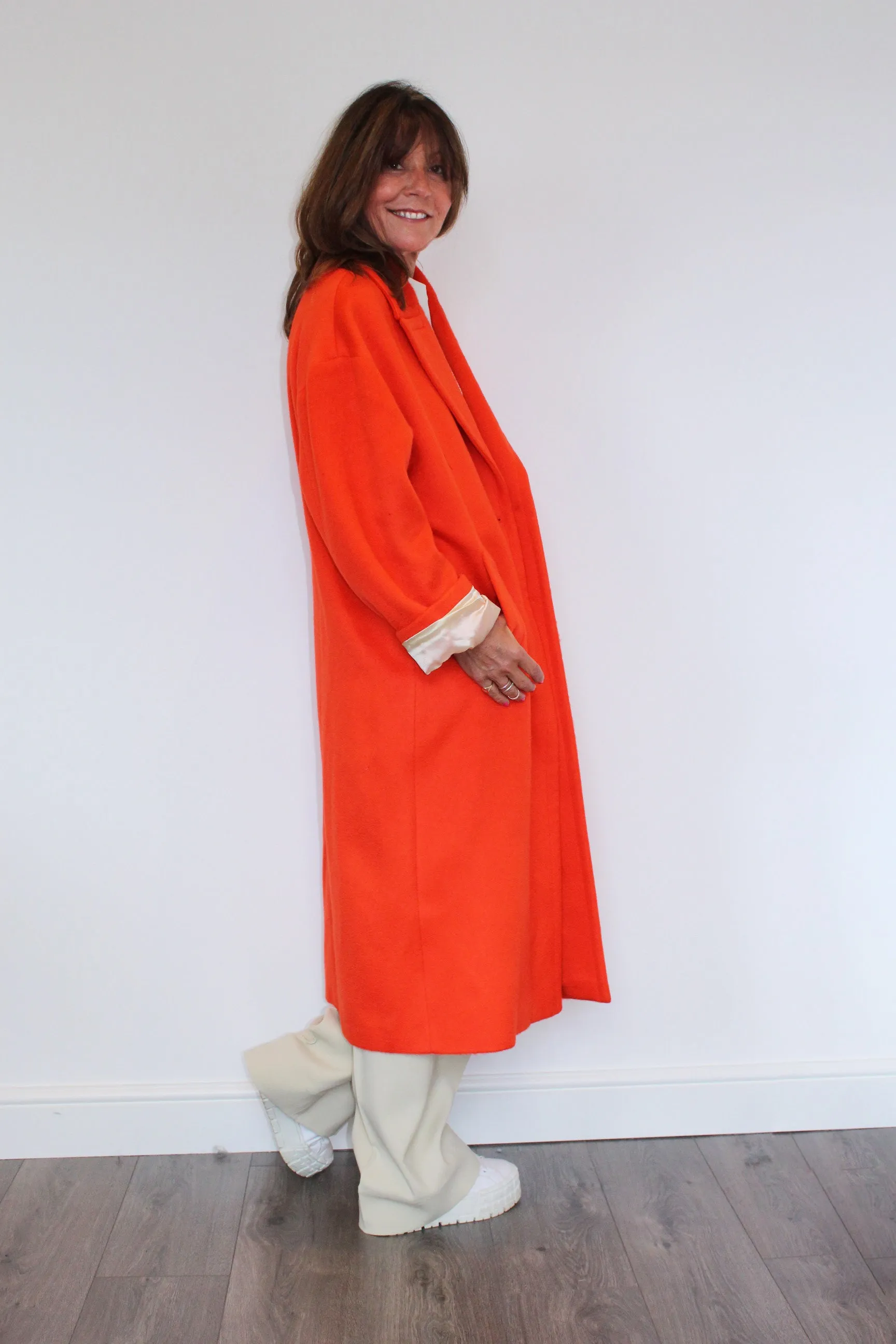 GG Bertina Coat in Tangerine Tango