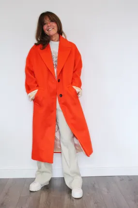 GG Bertina Coat in Tangerine Tango