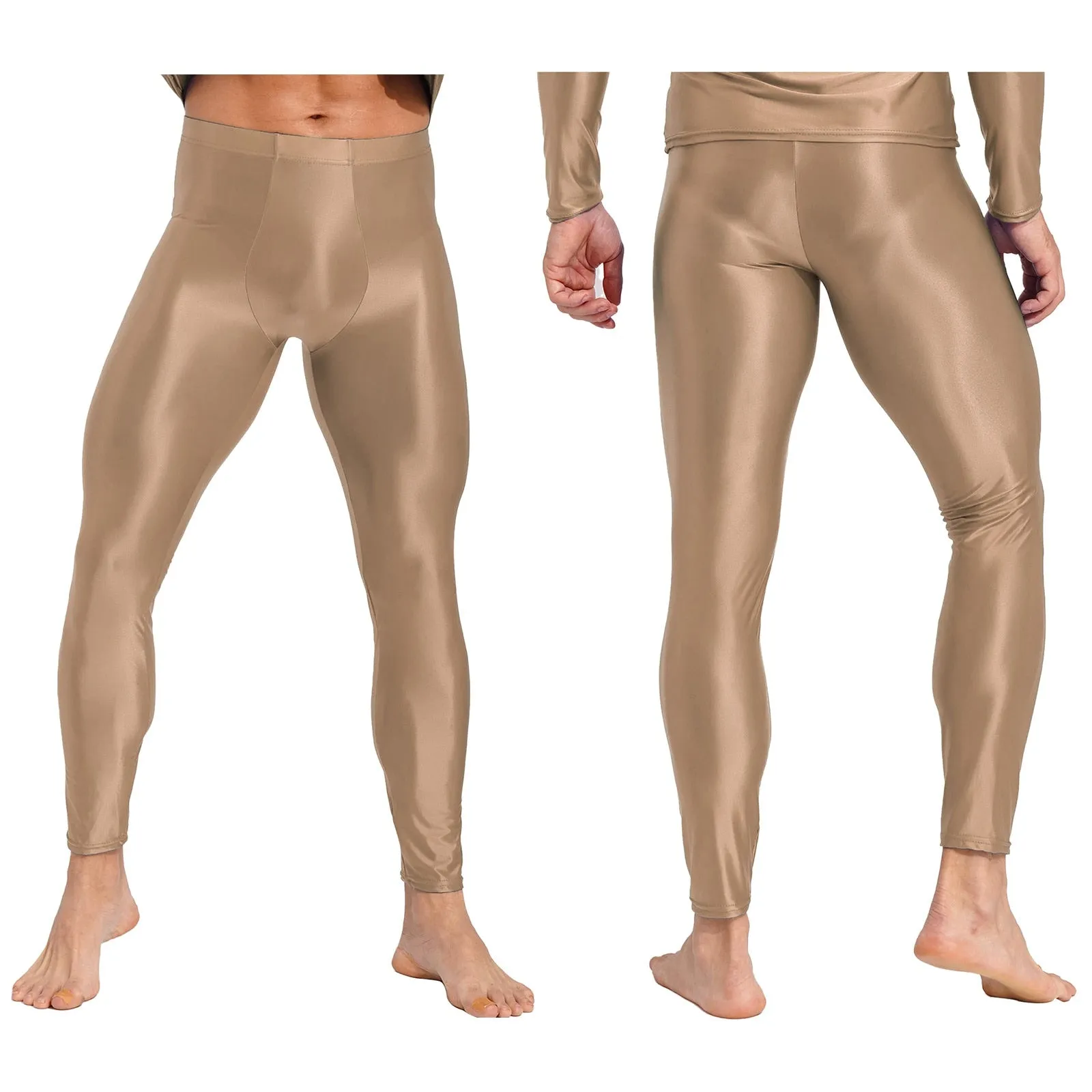 Glossy Semi-Transparent Men's Hot Pants