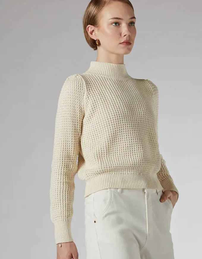Hildy Ivory Cotton Sweater