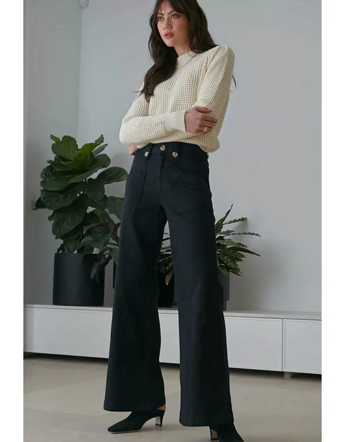 Hildy Ivory Cotton Sweater