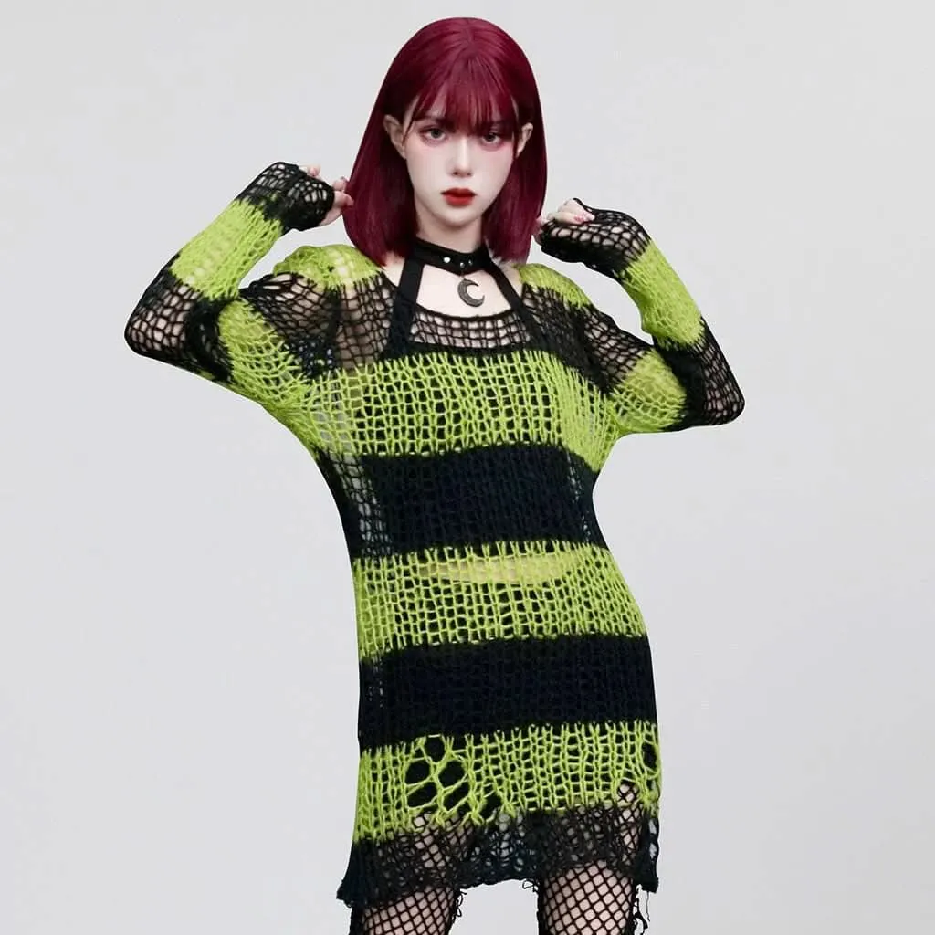 Killing Eve Distressed Sweater (Green)