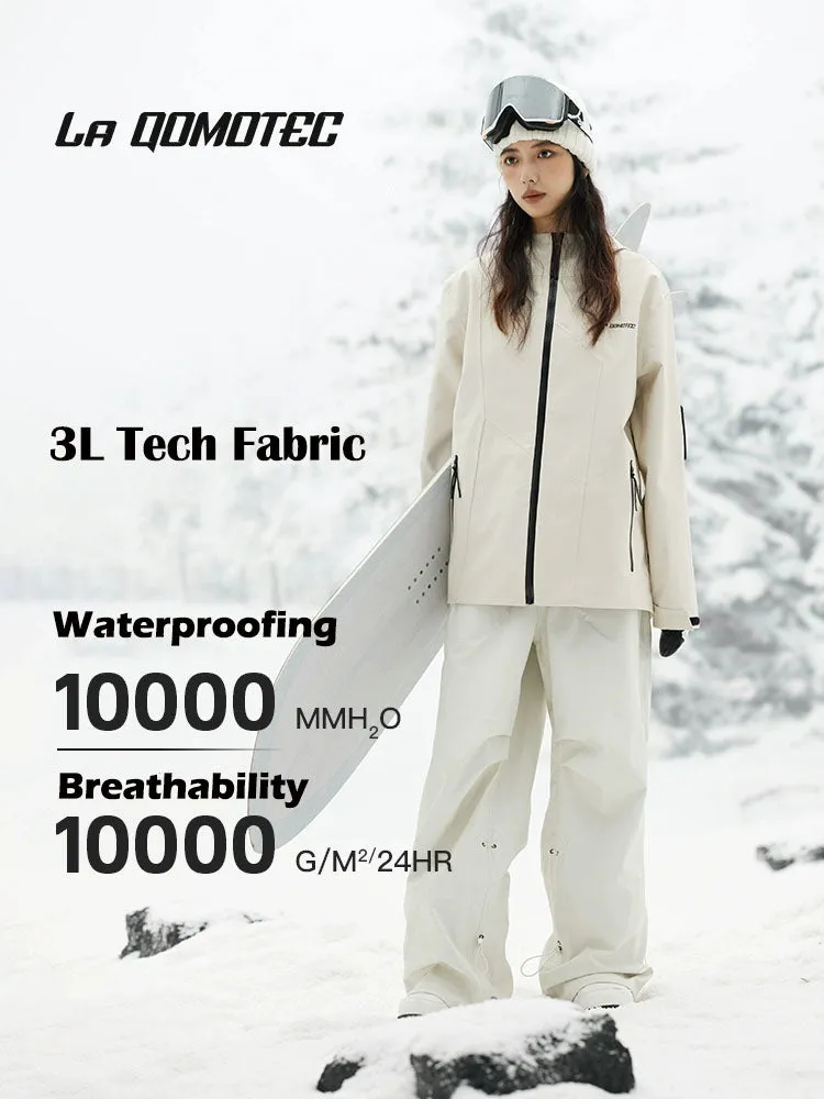 LA QOMOTEC Ivory 3L Snowboarding&Skiing Suit