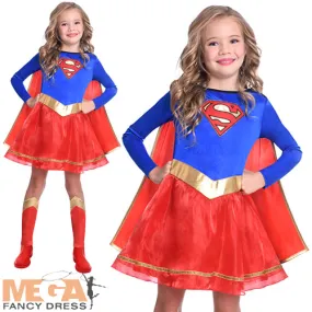 Licensed Girls Classic Supergirl Costume