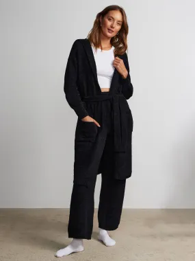 Long Sleeve Hooded Teddy Pocket Cardigan