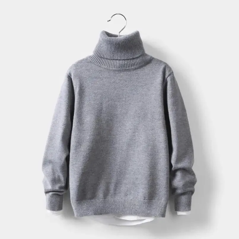 New Baby Boys Sweater Autumn Toddler Boys Knitwear Long-Sleeve Cotton Cardigans Kids Sweater Coat Fashion Children Clothes2-10Y