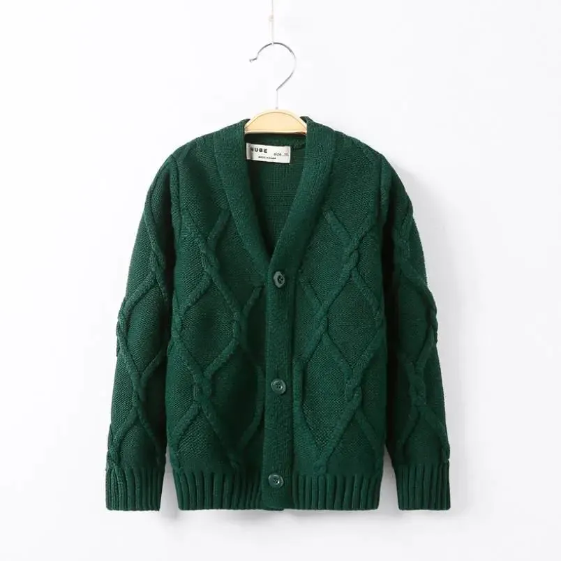New Baby Boys Sweater Autumn Toddler Boys Knitwear Long-Sleeve Cotton Cardigans Kids Sweater Coat Fashion Children Clothes2-10Y