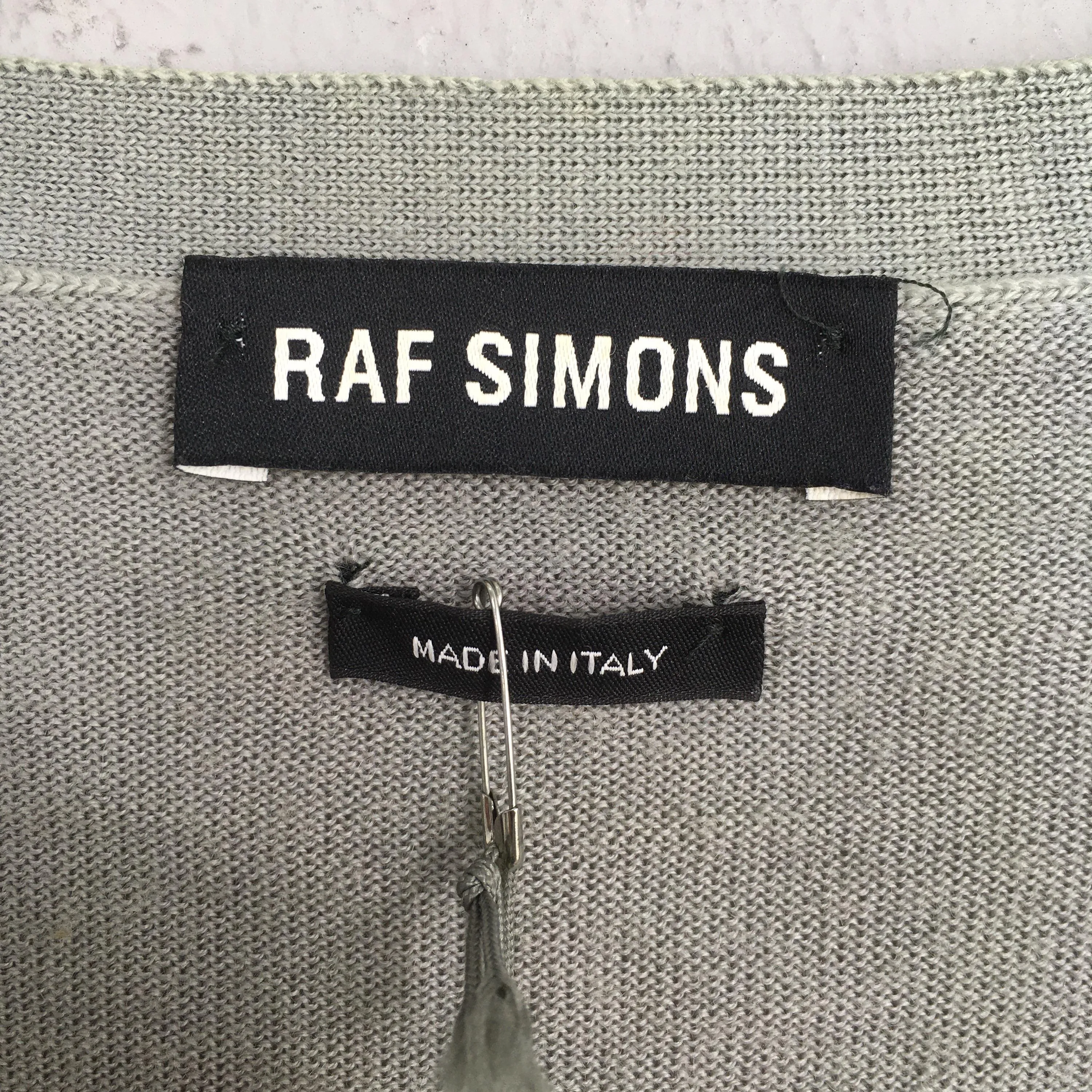 Raf Simons Cardigan Gray Sweater Small
