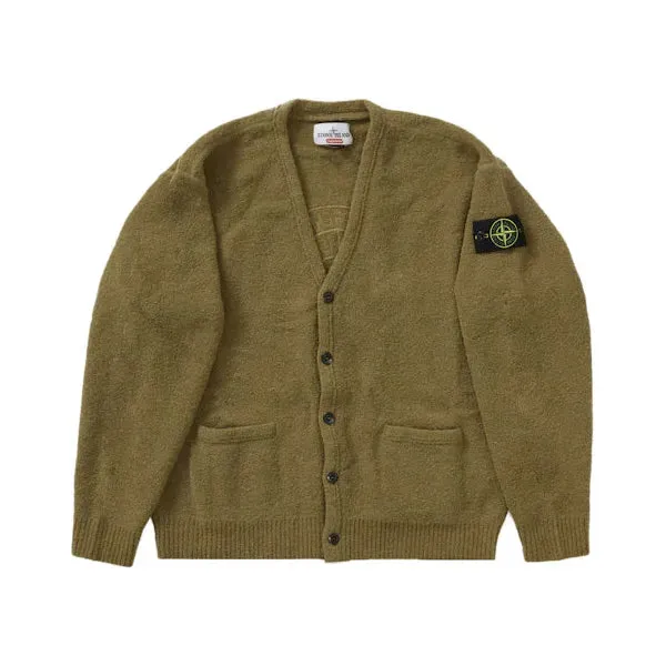 Supreme Stone Island Bouclé Cardigan Olive