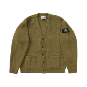 Supreme Stone Island Bouclé Cardigan Olive
