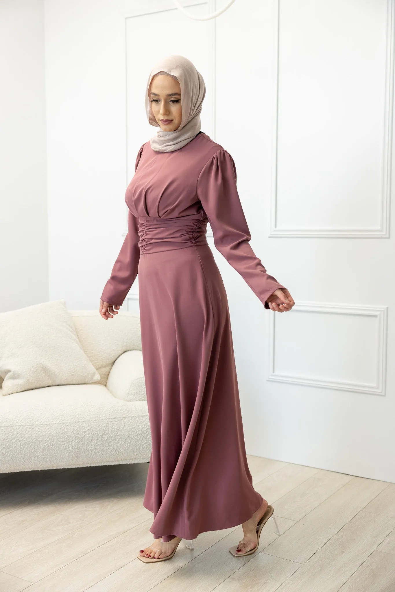 The Crescent Jarita Waist Detail Maxi Dress