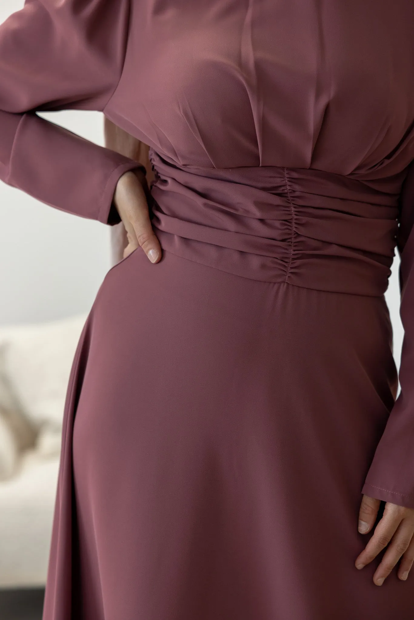 The Crescent Jarita Waist Detail Maxi Dress