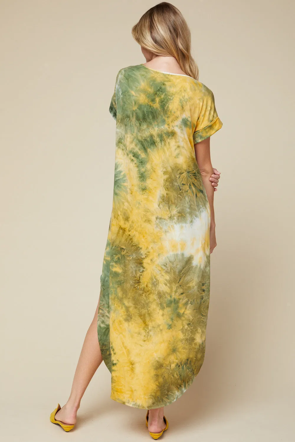Tie Dye Everyday Maxi Dress,  Olive