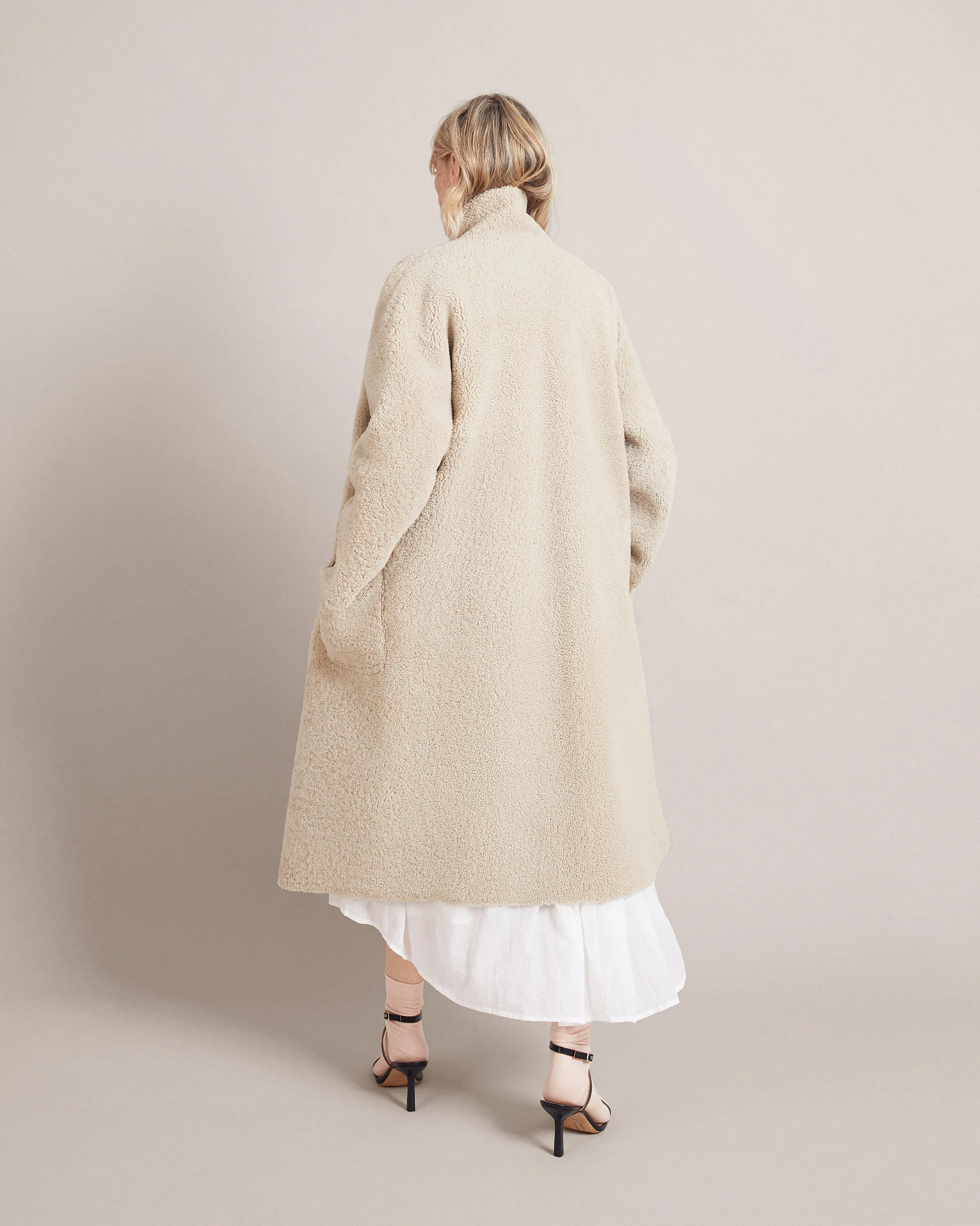 Vanilla Shearling Coat