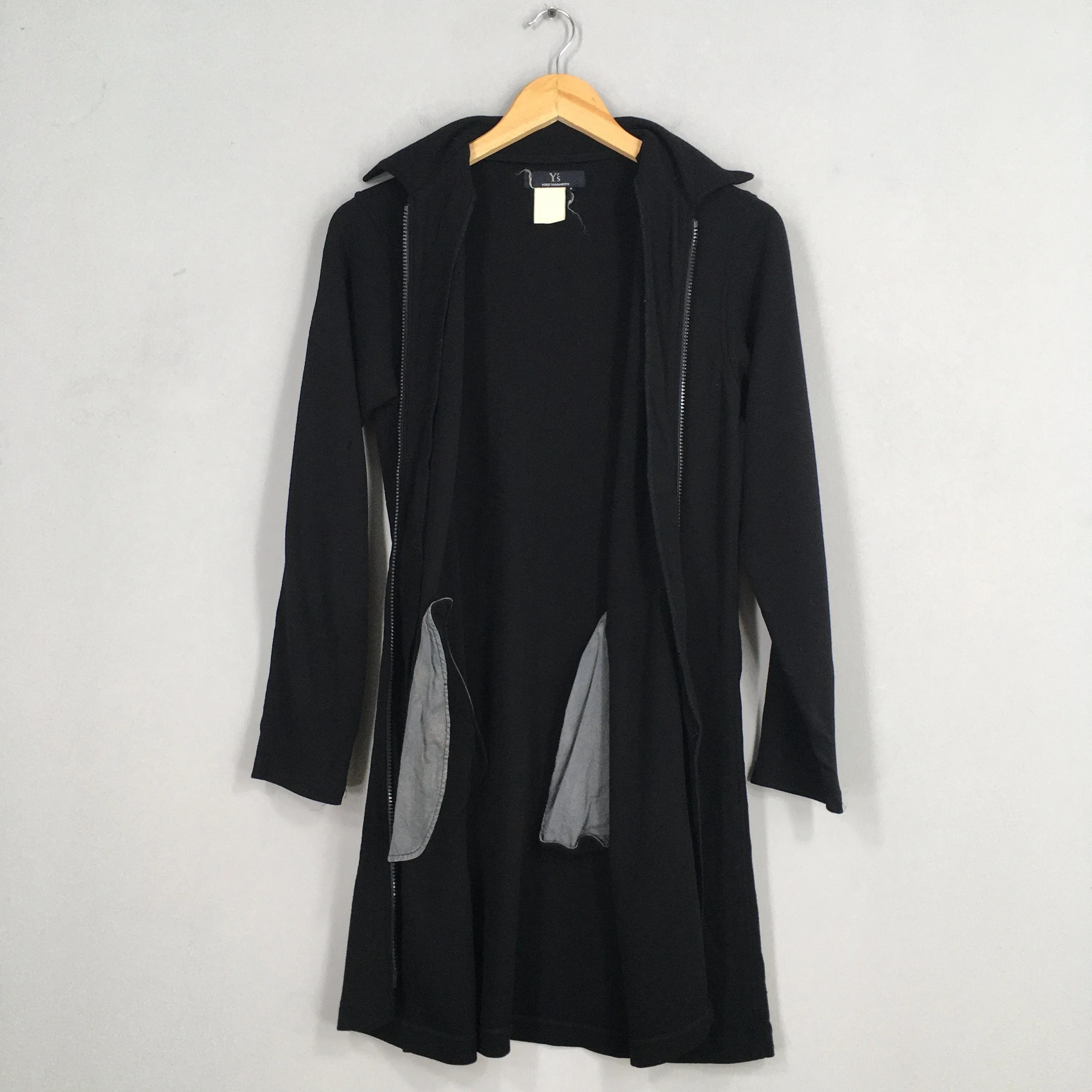 Ys Yohji Yamamoto Women Dress Coat Jacket Black XSmall